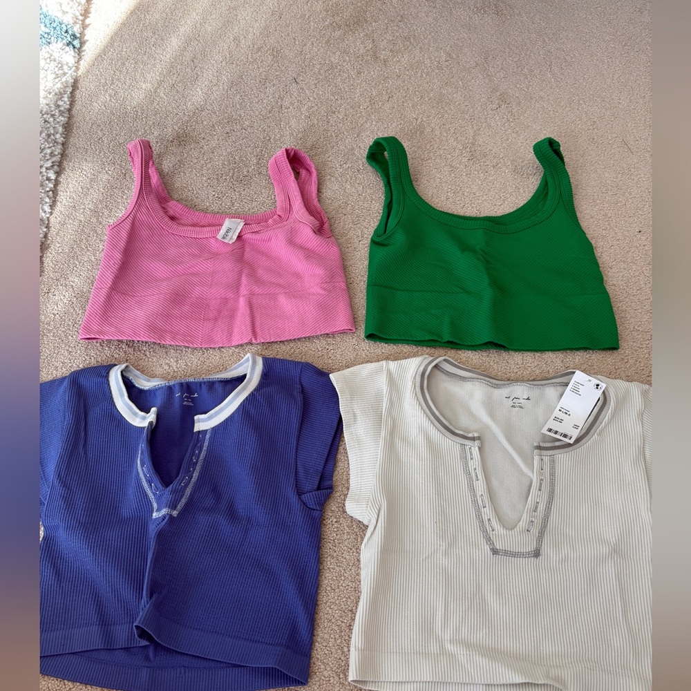 URBAN OUTFITTERS TOPS AND NIKIBIKI TANK TOPS  (can be purchased individually)